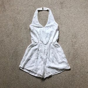 White one piece romper